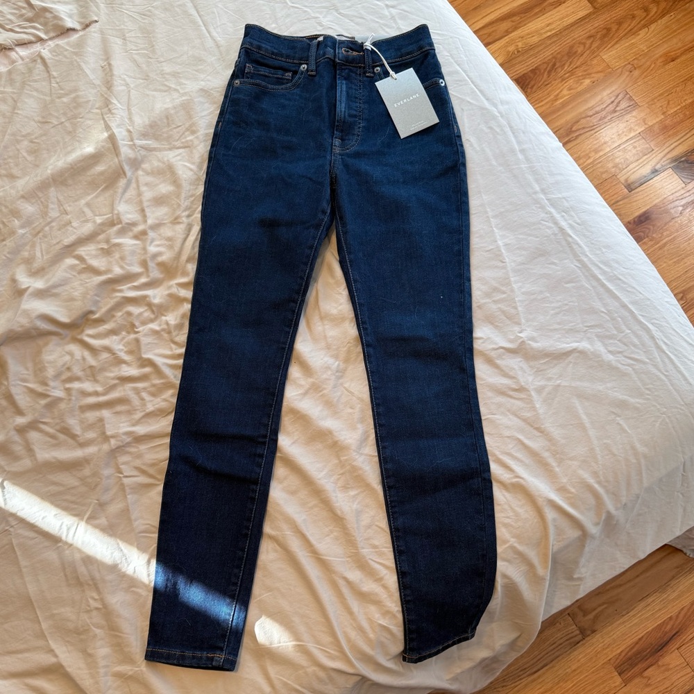 Everlane Women's Skinny Jeans - Dark Blue
